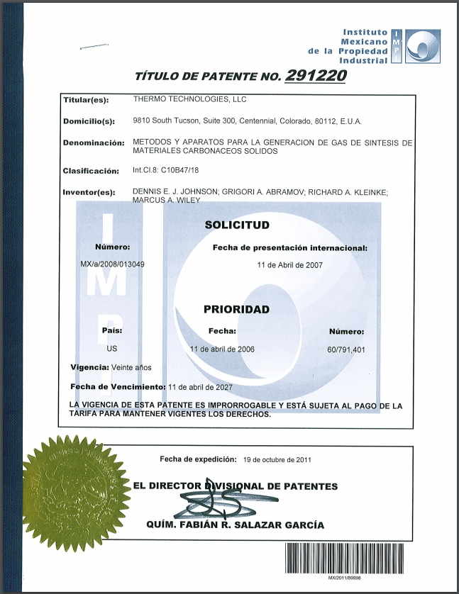 Mexico patent